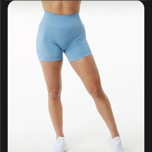 Alphalete Amplify Washed Denim Shorts